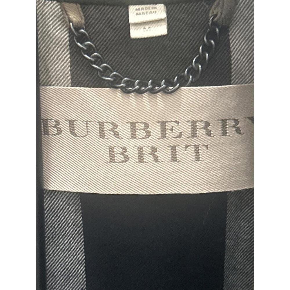 Burberry Brit Wool Olive Green Pea coat - Picture 2 of 9